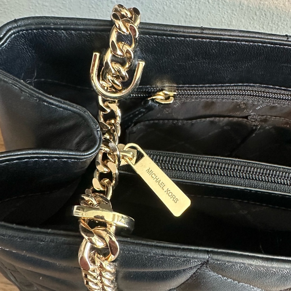 NWT - Michael Kors Peyton Large Quilted Leather Tote Bag - See Video! - Picture 10 of 11